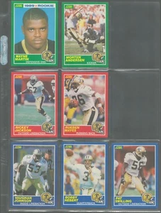1989 SCORE NEW ORLEANS SAINTS LOT (7)- Bobby Hebert- Pat Swilling-Rickey Jackson - Picture 1 of 2