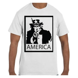 T-Shirt Uncle Sam America Patriot 4th of July - Picture 1 of 20