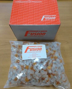 500x Fusion 8A 2 Wire Telephone Jelly Crimps Telecom Connector for BT Virgin - Picture 1 of 1
