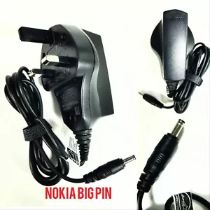 Genuine Nokia Mains Charger Thick Big Pin For Old Various Mobile Phones,UK sell - Picture 1 of 4