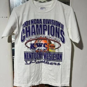 Kentucky Wesleyan Panthers 1993 NCAA División II Campeones camiseta blanca - Imagen 1 de 4