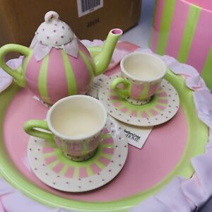 Southern Living At Home 2005 Margaux's child’s Tea Set In Original Box