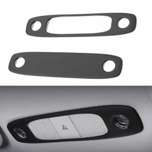 Matte Black Front Rear Reading Lamp Frame Cover Trim For Tesla Model 3 2017-2021 - Imagen 1 de 5