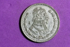 1962 - MEXICO 1 Un Peso 0.100 Silver Jose Morelos Mexican Coin! #J28727 - Picture 1 of 2