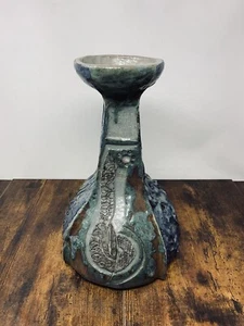 Schöne Vintage Vase Keramik großer geschnitzter Name im Boden - Bild 1 von 10