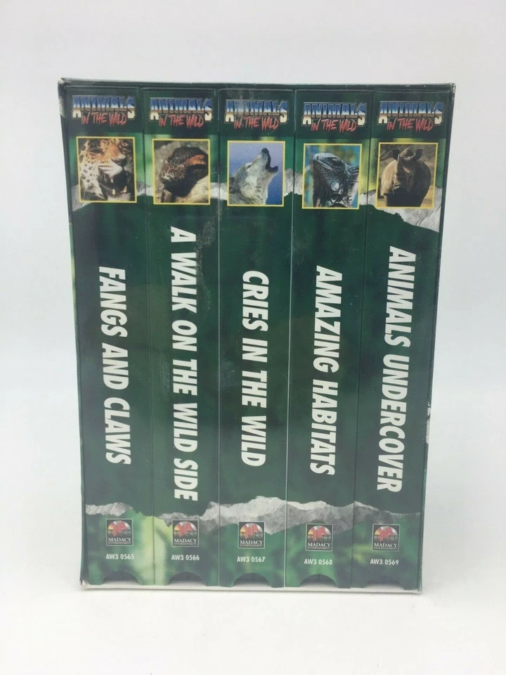 Animals in The Wild - Medacy Entertainment (5 Pack Video, VHS) - Sealed - Image 1 of 4