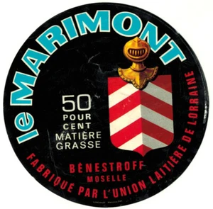 Etiquette Fromage Fabriqué en Lorraine-Le Marimont-Benestroff-Moselle - Imagen 1 de 2
