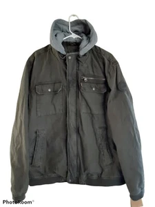 Levi's Men's 2XL Durable Cotton Hooded Lined Zip Utility Field Work Jacket - Picture 1 of 12