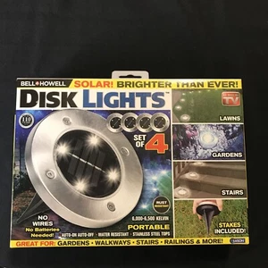 Bell and Howell 2122 Outdoor Solar Pathway Light - Stainless Steel (Set of 4) - Picture 1 of 3