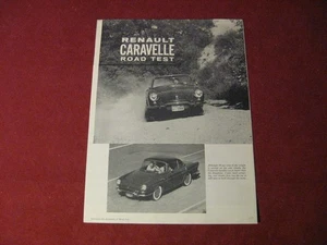 1960 Renault Caravelle Sales Brochure Booklet Catalog Original - Picture 1 of 4