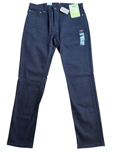 Jeans ajustados elásticos Levi's 511 para hombre 34x32 negros nuevos con etiquetas lista $69 - Imagen 1 de 11