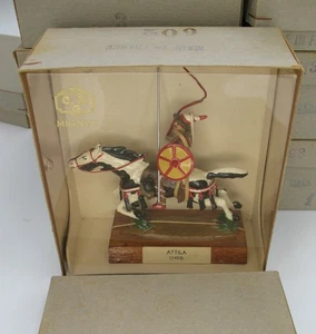 CBG Mignot Attila the Hun Mounted Soldier 1950 NOS NRFB Made in France 1:32 p - Picture 1 of 9