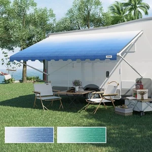 - RV Awning Fabric Replacement,Heavy Duty Weatherproof 18oz Vinyl-Universal O... - Picture 1 of 8