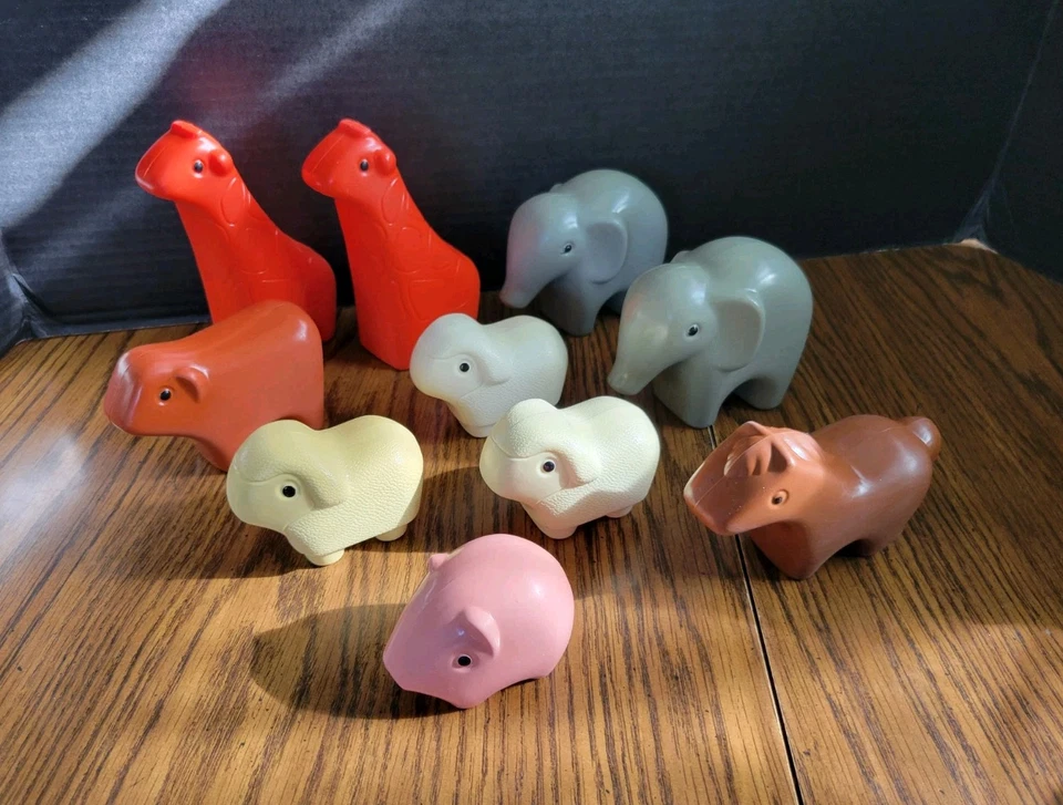 De Colección Little Tikes Tots Pequeños Arca de Noé Juguetes Animales Caballo Oveja Vaca Cerdo Jirafa  Foto 1 de 4