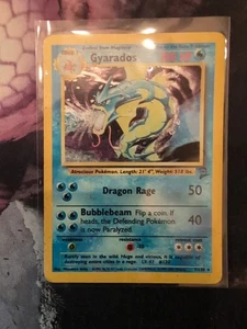 Gyarados Pokemon Karte 7/130 Holographic Base Set 2, Played - Bild 1 von 1