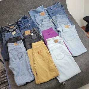 Wrangler Levis AG Lee Jeans Corduroy Various Sizes WHOLESALE LOT BUNDLE (15) - Picture 1 of 11