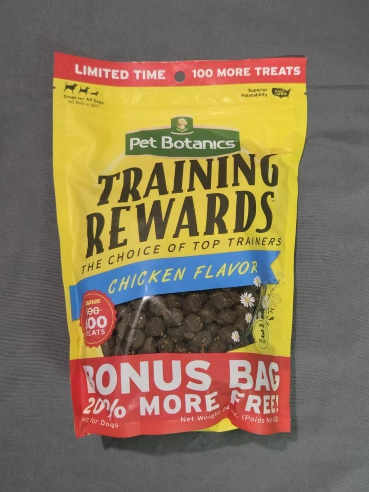 Pacote com 600 recompensas de treinamento Pet Botanics guloseimas frango - Imagem 1 de 2