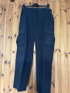 Alsico Black Cargo Trouser Size 10R - Picture 1 of 2