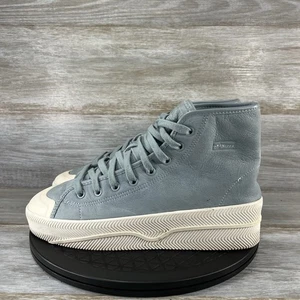 Adidas Herren Nizza 2 Leder Magic Grau Wildleder Hoch Turnschuhe Größe 9,5 - Bild 1 von 8