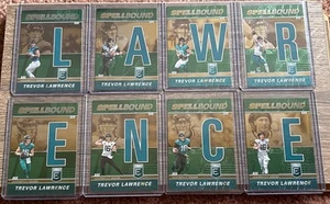 2022 Panini Donruss Elite TREVOR LAWRENCE Green Spellbound COMPLETE SET (8) JAX - Picture 1 of 18