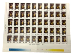 1974 Poland, Aleksander Gierymski, Florentine Page, sheet of 50 cancelled stamps - Picture 1 of 1