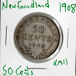 Moneda Terranova 50 Céntimos 1908 KM11, plata - Imagen 1 de 4