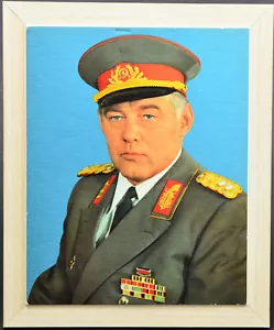 DDR NVA Foto Portrait Amtsstubenbild Generalleutnant Poppe 29 x 35 cm RAR!! 6563 - Bild 1 von 5