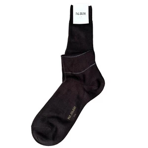 Pal Zileri Long Cashmere Silk Brown Socks Via Cavour - Picture 1 of 3