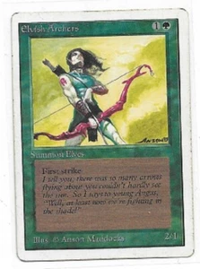 MTG magic cards 1x Elvish Archers Unlimited Moderate Play, English - Picture 1 of 2