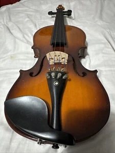 New 4/4 Adult Acoustic Right Handed Violin w/ Case Bridge Bow Rosin - Picture 1 of 7