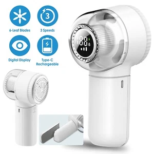 Electric Fabric Shaver Rechargeable Lint Remover For Fuzz Lint Bobbles Removal - Picture 1 of 12