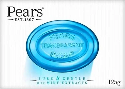 Pears Pure & Gentle Germ Shield Mint Extracts Cooling Soothing Soap - 125g