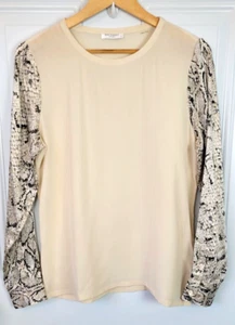 Equipment Femme Langarm Seiden Top Gr. L Schlangenmuster - Bild 1 von 8