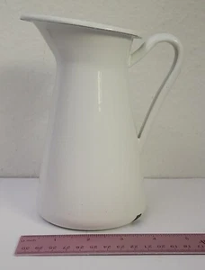Jarra esmaltada blanca estilo francés más pequeña como está - Imagen 1 de 6
