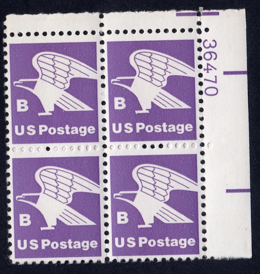 Scott #1818 B Series Eagle Plate Block of 4 stamps - MNH P#36470 - Image 1 of 2