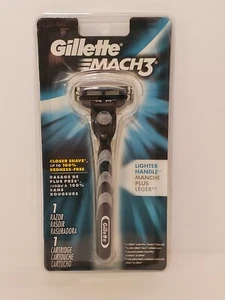 NEW Gillette Mach 3 Men's Razor Shave Shaving Hair Removal - Picture 1 of 4
