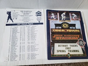 Vintage 1997 Detroit Tigers Spring Training Program w/Game Inserts vs Royals - Picture 1 of 14
