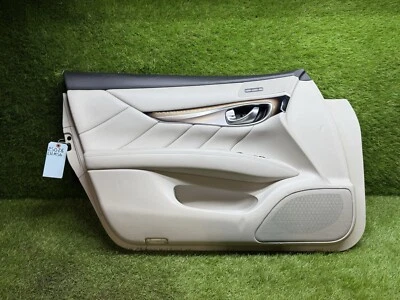 11 12 13 INFINITI M37 M56 PANEL PUERTA INTERIOR LADO CONDUCTOR DELANTERO IZQUIERDO OEM BEIGE Foto 1 de 4