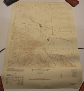 BARREL SPRING Quadrant California USGS Topographic Map 1942 Vintage 23x17 - Picture 1 of 14