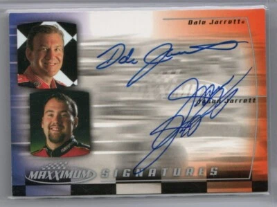 2000 Maxximum Signatures Family Dale Jarrett & Jason Jarrett Authentic Autograph - Image 1 of 2