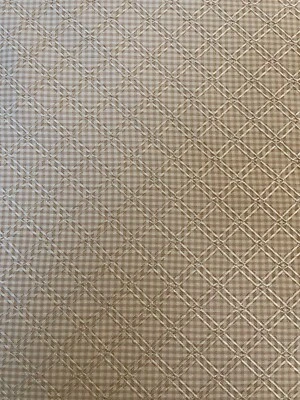 1 Yard Upholstery Geometric Fabric  Yellow / Gold Diamond Cheree  French Country - Image 1 of 4