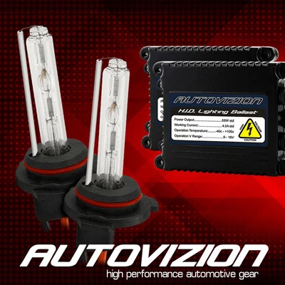 35W/55W H10 HID Xenon Headlight Conversion KIT Replacement Bulbs & Slim Ballasts - Image 1 of 4