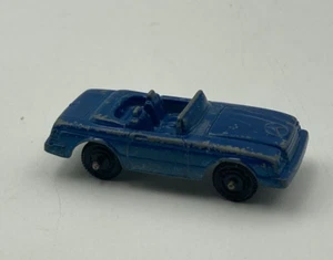 VINTAGE TOOTSIE TOYS BLUE CONVERTIBLE MERCEDES BENZ SL   2.25" Diecast 1:64 - Picture 1 of 5