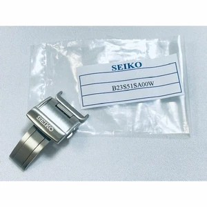 Genuino Nuevo Seiko B23S51SA00W D Hebilla 18mm SARN001 / 3S36-00A0 etc - Imagen 1 de 7