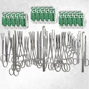 103 Pcs Canine+Feline Spay Pack Veterinary Surgical Instruments, Stainless Steel - Picture 1 of 3
