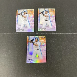 Kyle Lewis REFRACTOR 3 Card Lot 2021 Bowman's Best #2 Parallel Seattle Mariners - Bild 1 von 7