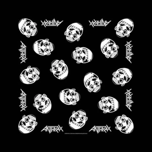 ANTHRAX not man UNISEX black BANDANA official merchandise 55 x 55 cms - Foto 1 di 3