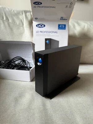 LaCie 4TB d2 Professional External Hard Drive 3.5" USB-C Black - Image 1 of 3