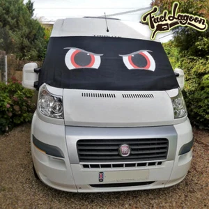 Motorhome Screen Cover Curtain Wrap fiat Ducato Boxer Relay besscarr Red Eyes - Picture 1 of 9