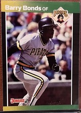 1989 Donruss #92 Barry Bonds Pittsburgh PIRATES #458 * ASTERISK ERROR* MINT!🔥